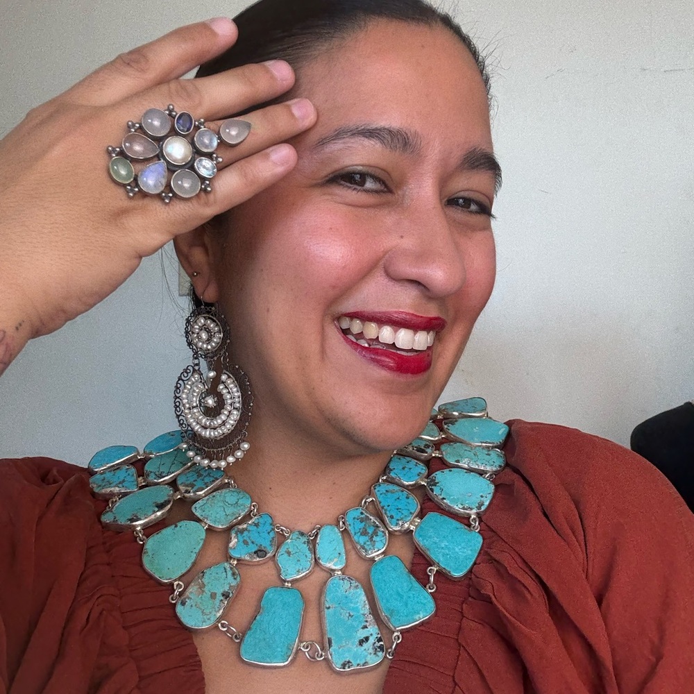 Turquoise Bib Necklace